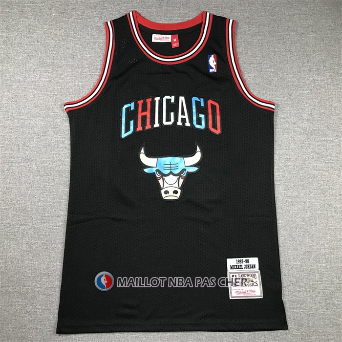 Maillot Chicago Bulls Michael Jordan Mitchell & Ness 1997-98 Noir2